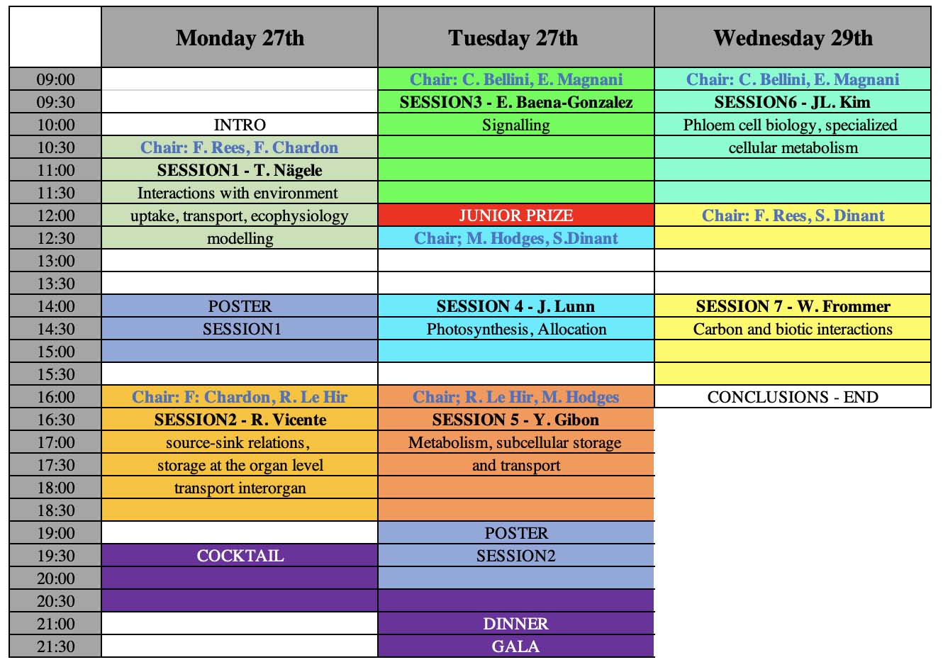 preliminary programme