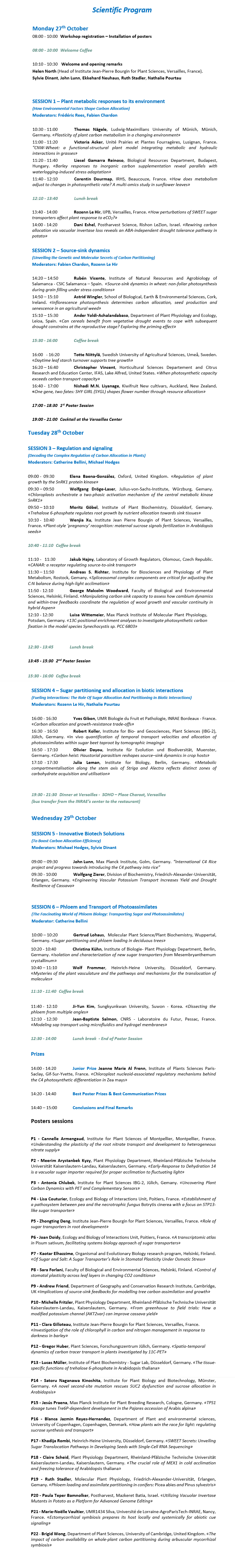 WCAPprogramme WCAPprogramme